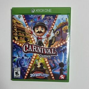 NIB Carnival Games for Xbox One - Green Case